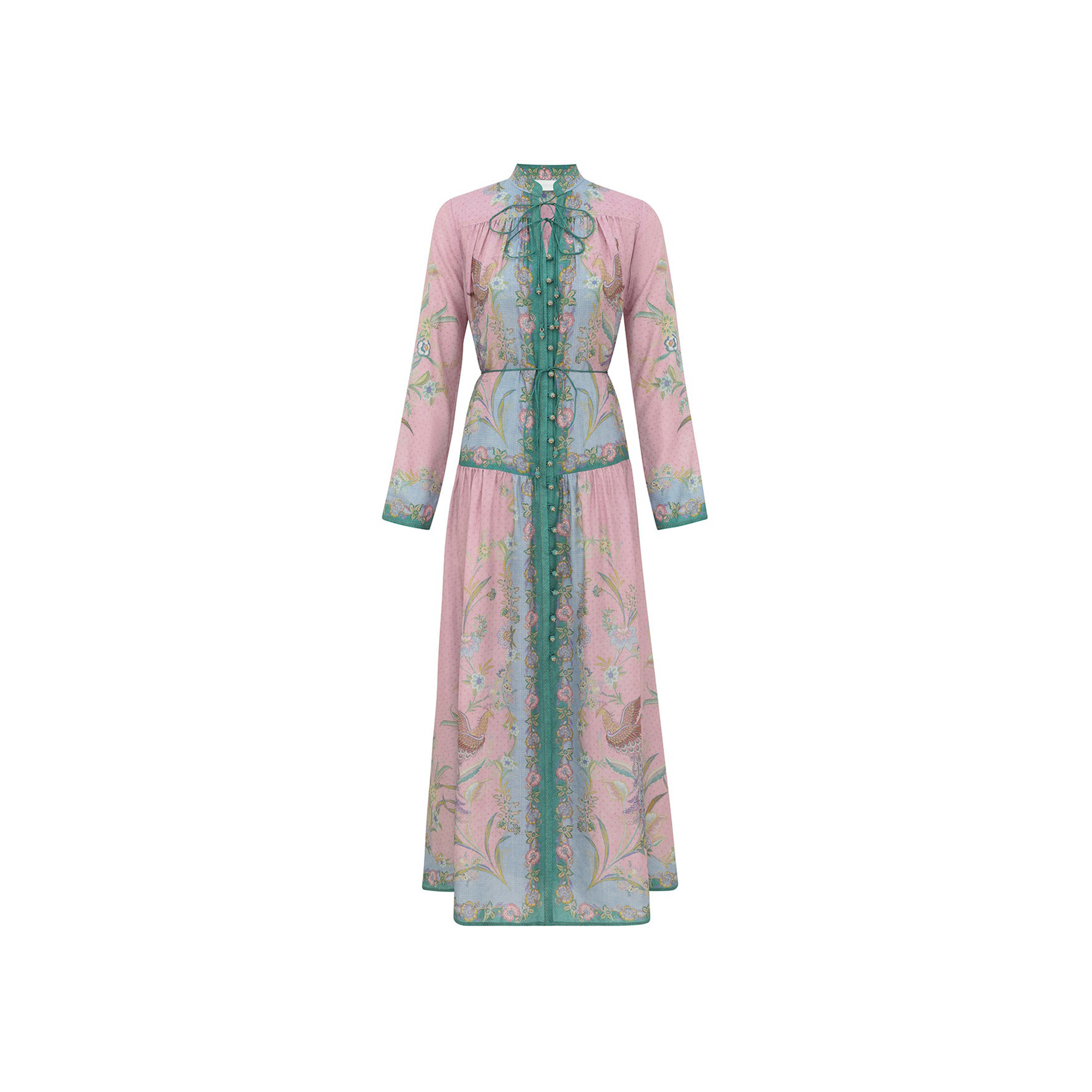 ZIMMERMANN INDRA LONG SLEEVE MAXI DRESS 8415DSS262